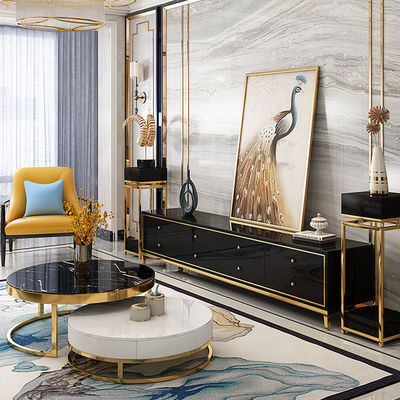 주문 차와 함께 하얀 대리석 원 커피 테이블 저장장치 OEM ODM online manufacture