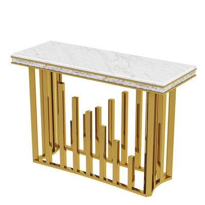 주문 고품질 대리석 상단과 스테인리스 스틸 콘솔 테이블 online manufacture