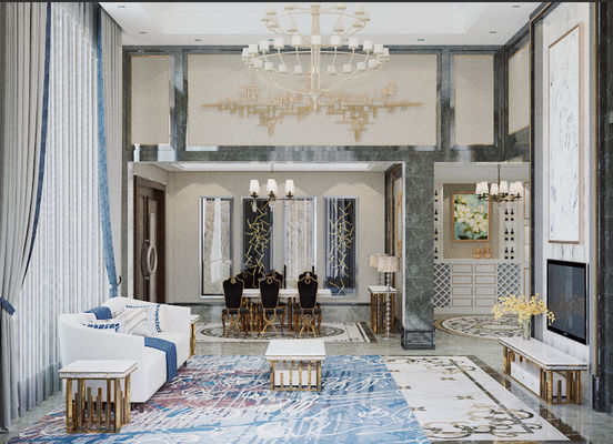 주문 대리석 테이블 위 직사각형 6 좌석 식사실 테이블과 의자 online manufacture