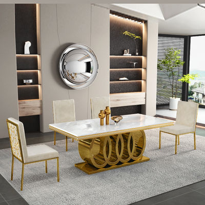 주문 직사각형 스테인리스 스틸 과대 크기 식탁 좌석 용량 4-8 online manufacture