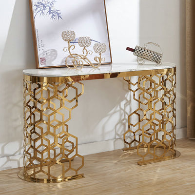 주문 긴 대리석 입구 콘솔 테이블 120cm/150cm 사용자 정의 색상 online manufacture