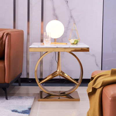 주문 기능성 SS 스틸 엣지 대리석 상단 소파 테이블 조립 요구 online manufacture